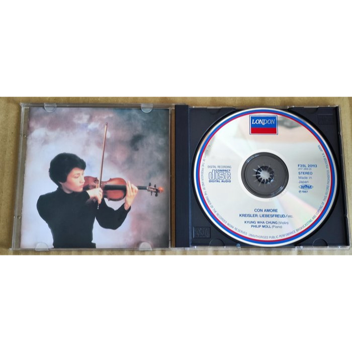 好音悅 Kyung Wha Chung 鄭京和 小提琴抒情小品集 DECCA F35L 日版 無IFPI-細節圖3