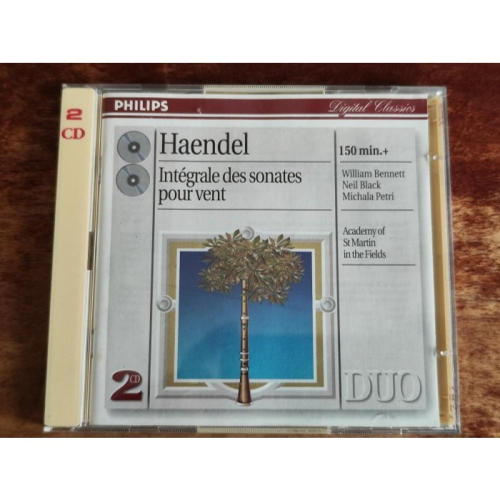 Bennett Black Petri Handel Complete Wind Sonatas 2CD Philips