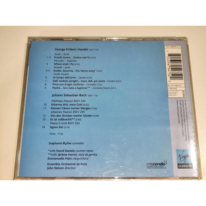 文本齋 Stephanie Blythe John Nelson Handel Bach Arias Virgin-細節圖2