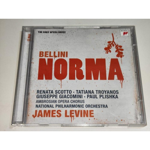 文本齋 Scotto Troyanos Levine 李汶 Bellini 貝里尼 Norma 諾瑪 2CD SONY