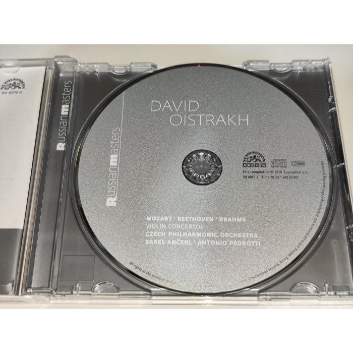 David Oistrach 布拉姆斯 莫札特 第3號 小提琴協奏曲 貝多芬 第二號浪漫曲 捷克愛樂 Supraphon-細節圖3