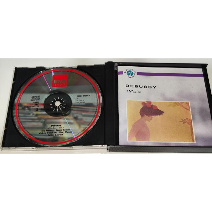 Debussy Mélodies Ameling Command Mesplé Souzay Baldwin 3CD E-細節圖3