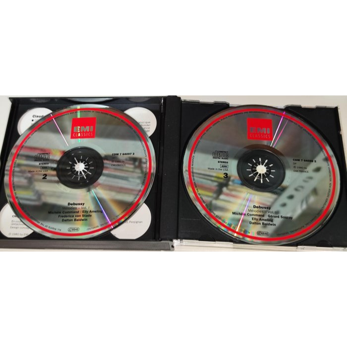 Debussy Mélodies Ameling Command Mesplé Souzay Baldwin 3CD E-細節圖4