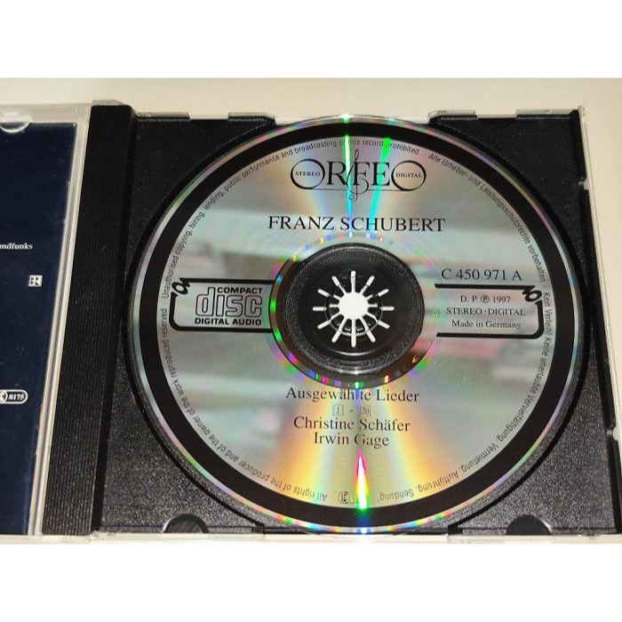 文本齋 Christine Schäfer Irwin Gage Schubert Lieder ORFEO-細節圖3