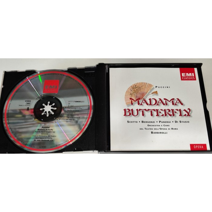 文本齋 Scotto Bergonzi Barbirolli Puccini 普契尼 蝴蝶夫人 羅馬歌劇院 2CD EM-細節圖3