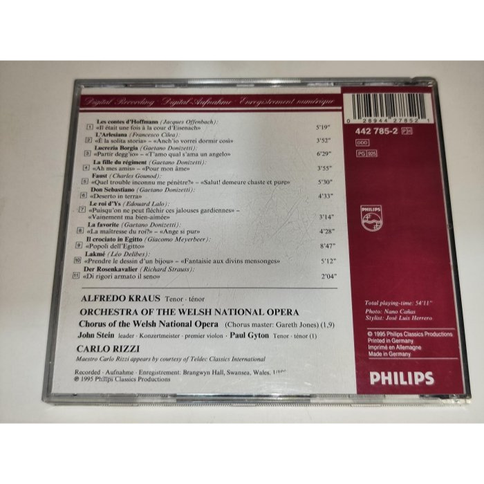 The Incomparable Alfredo Kraus Donizetti Offenbach Gounod ..-細節圖2