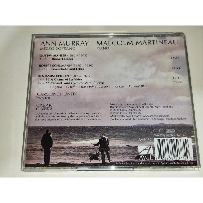 文本齋 Ann Murray Martineau Schumann Mahler Britten 藝術歌曲集 Avie-細節圖2