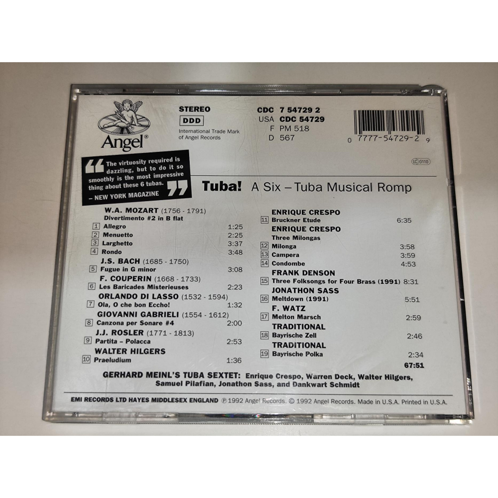 Gerhard Meinl＇s Tuba Sextet Tuba! A Six-Tuba Musical Romp An-細節圖2