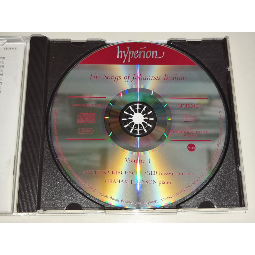 Angelika Kirchschlager Johnson The Songs Of Brahms~1 Hyperio-細節圖3