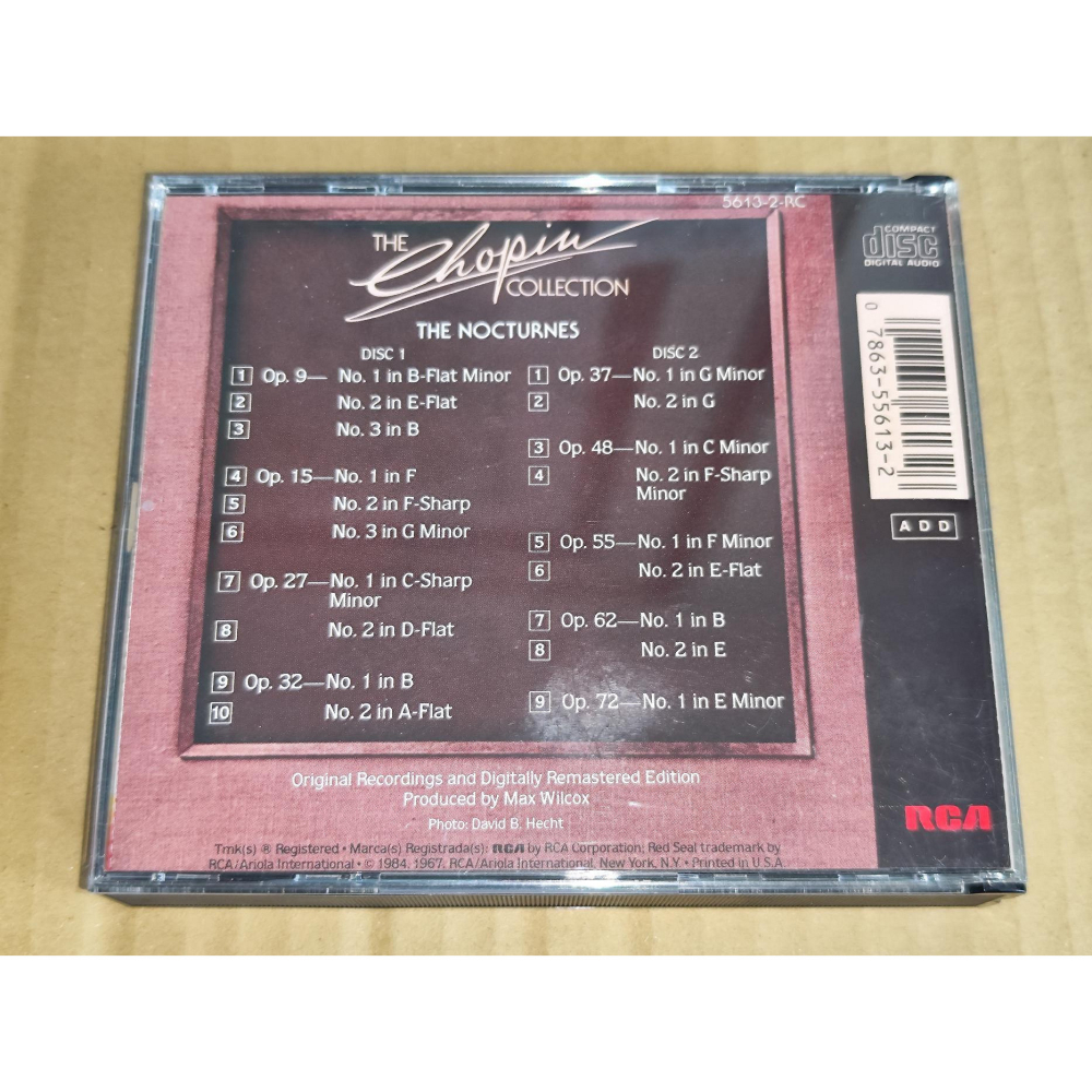 好音悅 Artur Rubinstein 魯賓斯坦 Chopin 蕭邦 夜曲 2CD RCA 56132RC-細節圖2