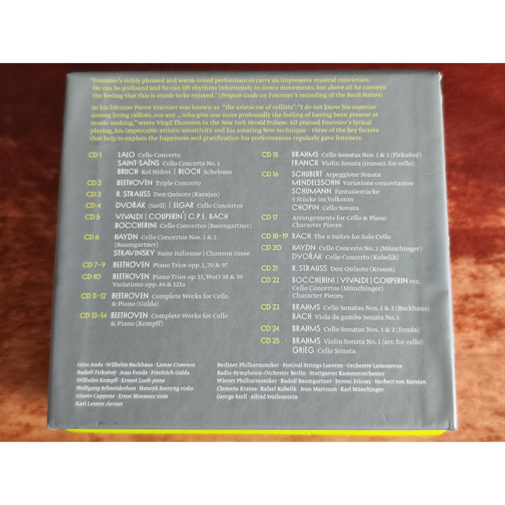 Fournier 傅尼葉 DG Decca & Philips 錄音全集 24CD Szeryng Kempff Kar-細節圖2