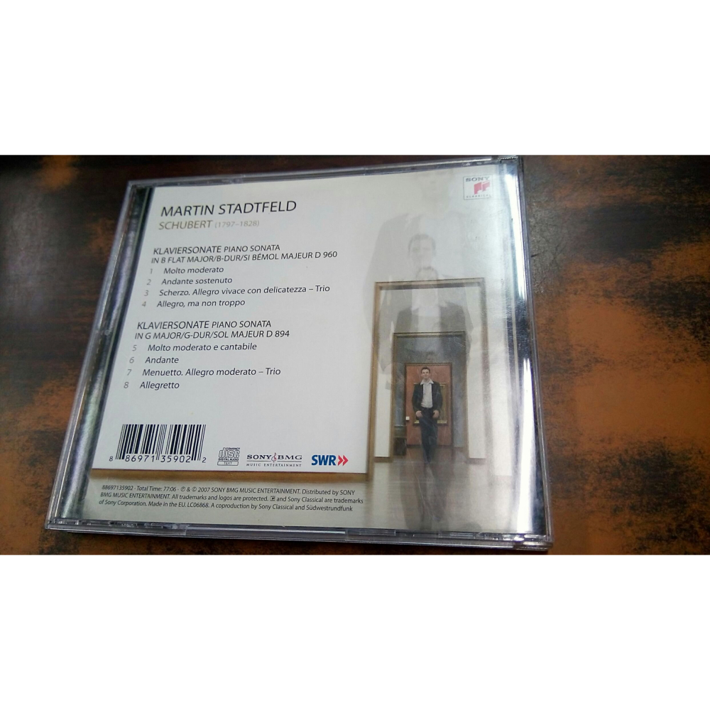 Stadtfeld Schubert 舒伯特 鋼琴奏鳴曲 D960 D894 SONY 88697135902-細節圖2