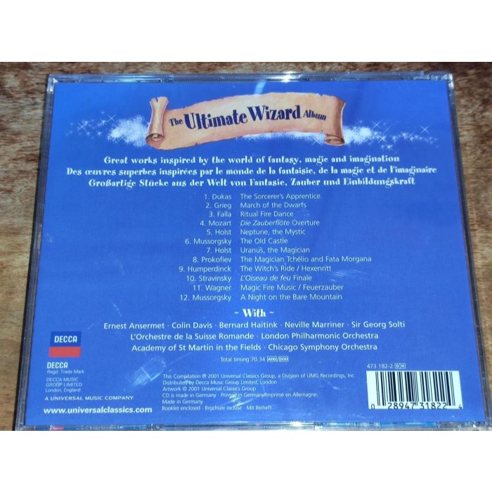 The Ultimate Wizard Album 12首與魔法有關的古典名曲 魔法師的學徒 荒山之夜 等 DECCA-細節圖2