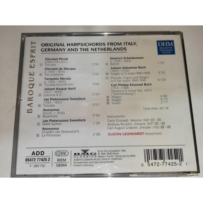 Gustav Leonhardt Original Harpsichords from Italy Germany Ne-細節圖2
