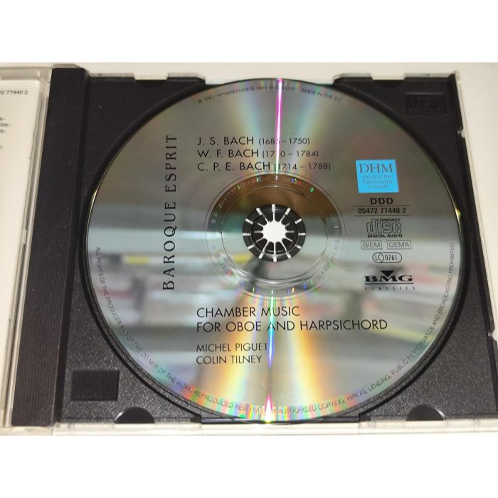 Michel Piguet Colin Tilney Bach 家族 Chamber Music For Oboe An-細節圖3
