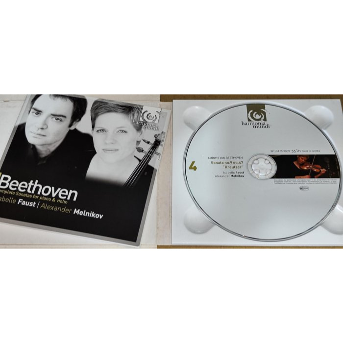 Isabelle Faust Alexander Melnikov 貝多芬 小提琴奏鳴曲全集 4CD Harmonia-細節圖6