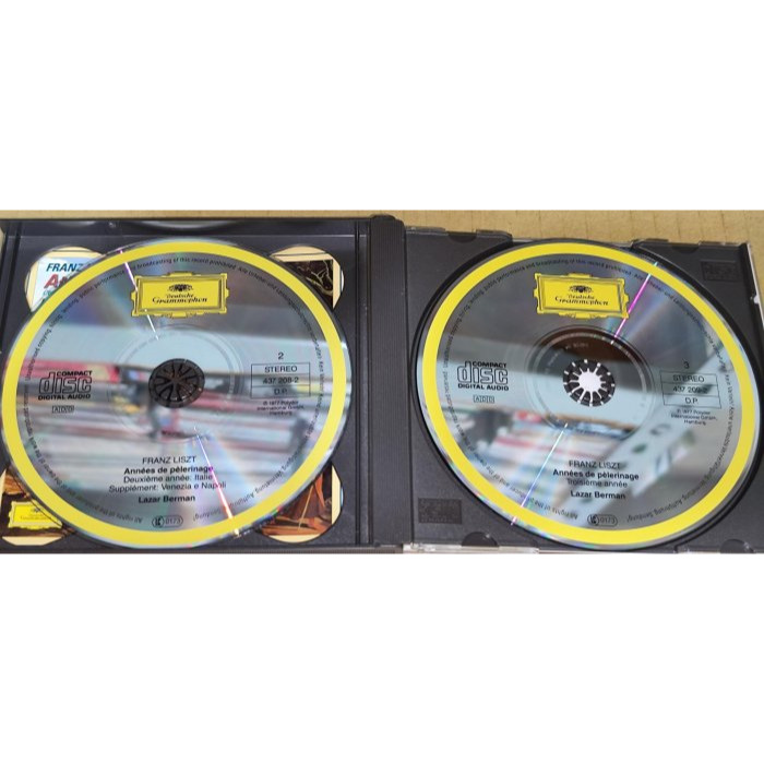 半銀圈 Berman 貝爾曼 Liszt 李斯特 Années de pèlerinage 巡禮之年 3CD DG 德版-細節圖4