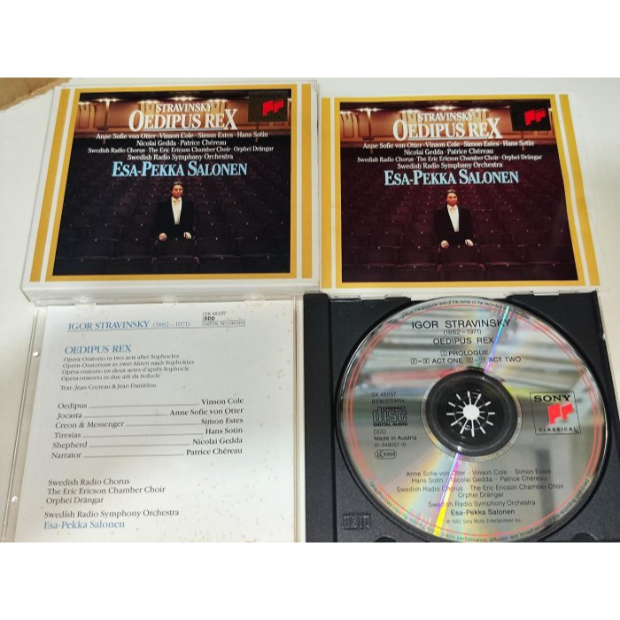 文本齋 von Otter Cole Salonen Stravinsky Oedipus Rex 瑞典廣播交響 SON-細節圖2