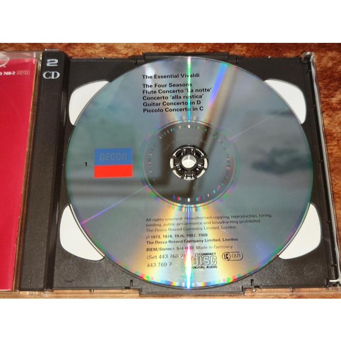 文本齋 The Essential Vivaldi 韋瓦第精華名作 四季 等 Marriner 等 2CD DECCA-細節圖3