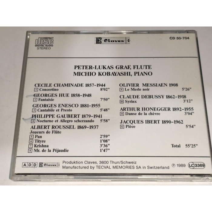 文本齋 Peter-Lukas Graf 小林道夫 Joueurs De Flute Roussel Enescu Me-細節圖2
