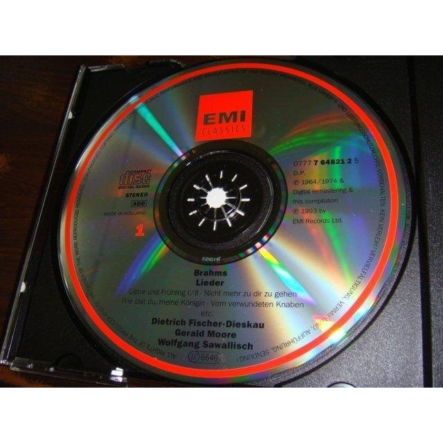 文本齋 費雪狄斯考 Fischer Dieskau 布拉姆斯 Brahms Lieder 藝術歌曲集 EMI 6CD-細節圖3