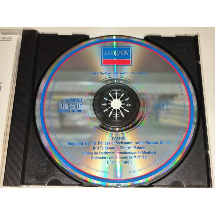 Te Kanawa Milnes Dutoit Fauré 佛瑞 安魂曲 Pelléas Et Mélisande Pa-細節圖3