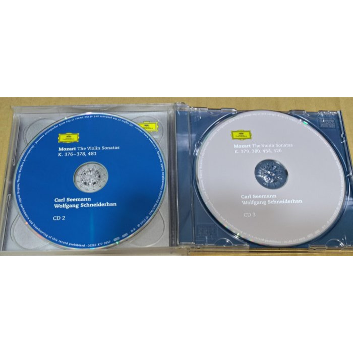 Schneiderhan 許奈德罕 Seemann Mozart 莫札特 小提琴奏鳴曲 3CD DG 德EDC01版-細節圖4