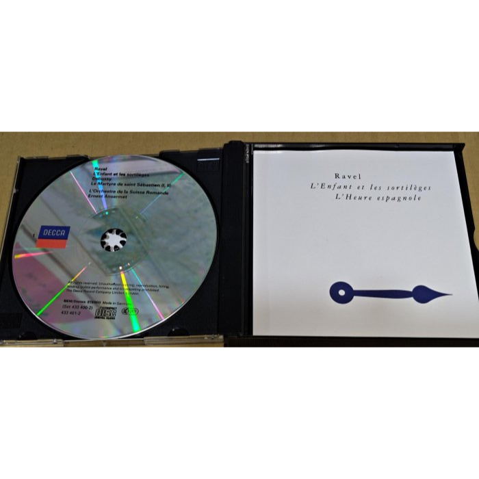 全銀圈 Ansermet 安塞美 拉威爾 兒童與魔法 西班牙時光 德布西 聖塞巴斯蒂安的殉教 瑞士羅曼德管弦 DECCA-細節圖3