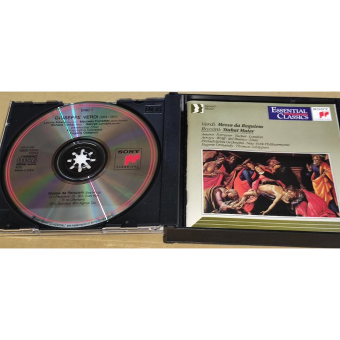 好音悅 Ormandy 奧曼第 Verdi 威爾第 Requiem 安魂曲 費城管弦 SONY 2CD 美版 無IFPI-細節圖2