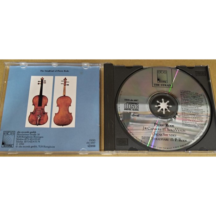 Stradivari Oscar Shumsky Rode 24首小提琴隨想曲 Ebs Sonopress 德版 無IF-細節圖3