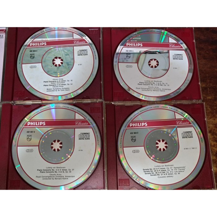 全銀圈 阿勞 Claudio Arrau collection 1.4.5.12.13.16.18.21 Philips-細節圖7