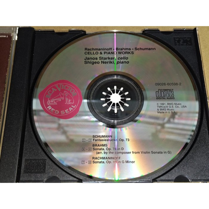 Starker 史塔克 練木繁夫 Rachmaninoff Brahms Schumann RCA 美版 無IFPI-細節圖3