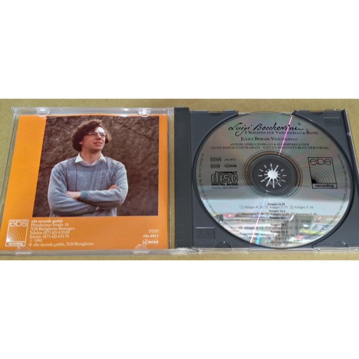 Berger Boccherini 5 Sonaten Für Violoncello & Basso EBS SONO-細節圖3
