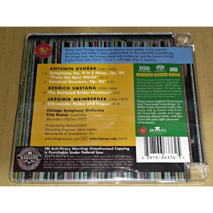 SACD RCA Living Stereo Reiner 萊納 Dvorak 德弗札克 第九號交響曲 新世界 芝加哥交-細節圖2