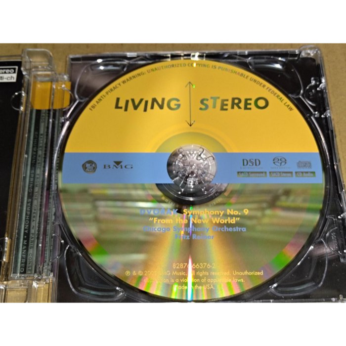 SACD RCA Living Stereo Reiner 萊納 Dvorak 德弗札克 第九號交響曲 新世界 芝加哥交-細節圖3