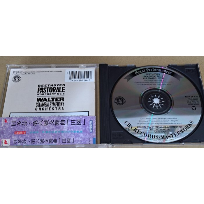 CBS郵報版 Walter 華爾特 Beethoven 貝多芬 第六號交響曲 田園 哥倫比亞交響 USA美版 無IFPI-細節圖3