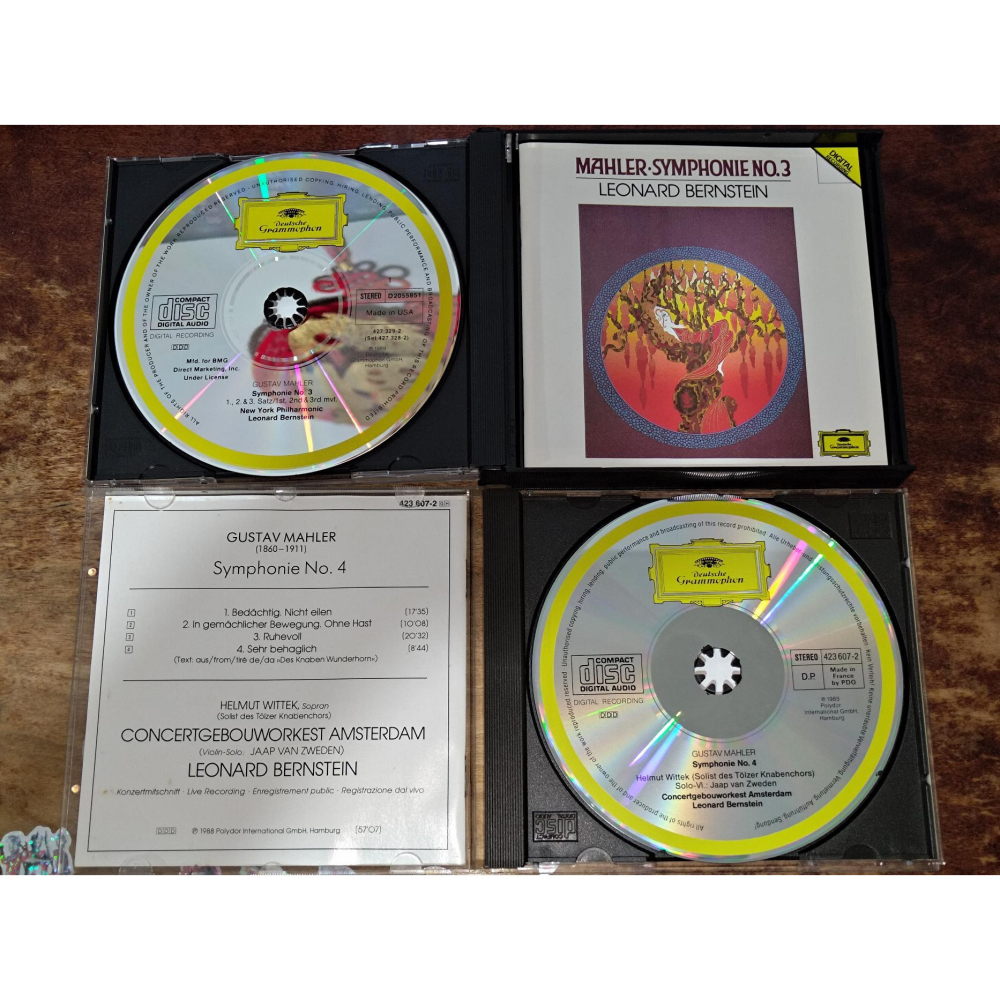 好音悅 Bernstein 伯恩斯坦 Mahler 馬勒 交響曲全集 少年魔法號角 DG 11專輯共17CD全部高價版-細節圖6
