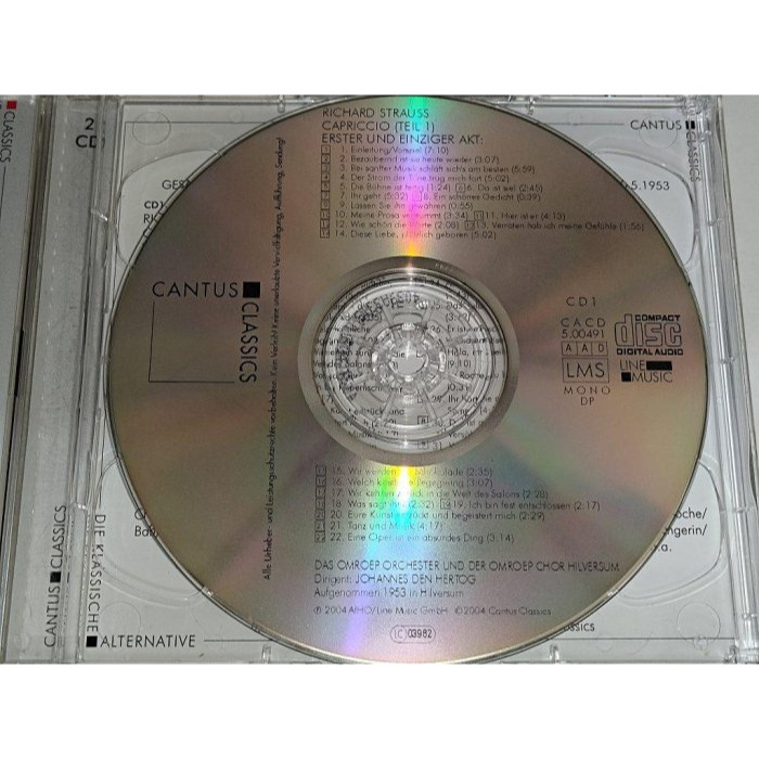 文本齋 Lisa Della Casa Johannes den Hertog R.Strauss Capriccio-細節圖3