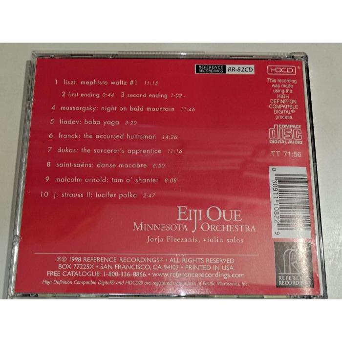 好音悅 TAS上榜銘盤 RR82 大植英次 紅魔鬼 Eiji Oue Mephisto & Co. 明尼蘇達管弦樂團 U-細節圖2