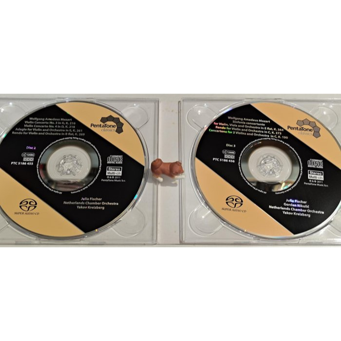 好音悅 3SACD Julia Fischer 茱莉亞.費雪 Mozart 莫札特 小提琴協奏曲集 PentaTone-細節圖4
