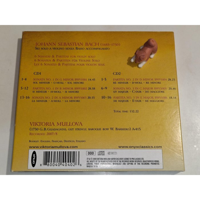 好音悅 Viktoria Mullova 穆洛娃 Bach 巴哈 無伴奏小提琴奏鳴曲 Sonatas & Partita-細節圖2