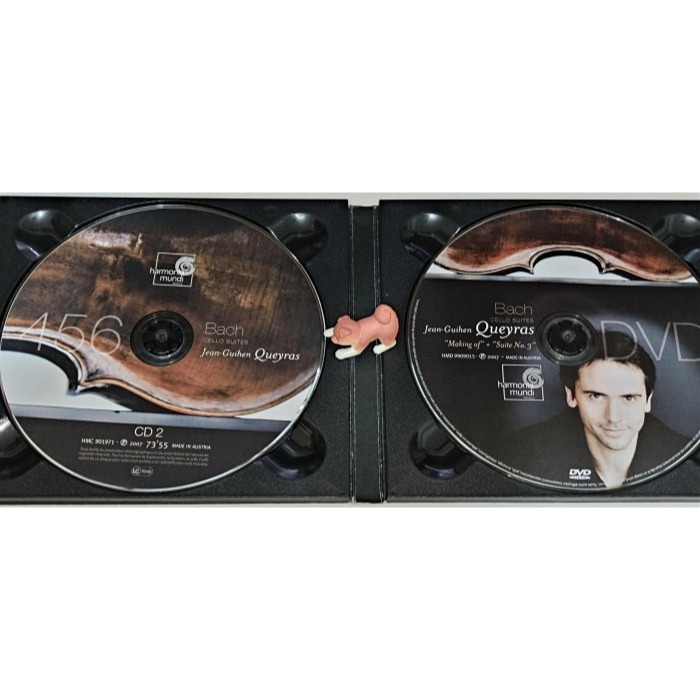 好音悅 Jean-Guihen Queyras Bach 巴哈 無伴奏大提琴組曲 2CD+DVD harmonia mu-細節圖4