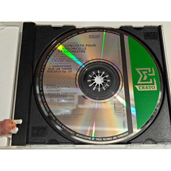 小澤征爾 Rostropovich 羅斯托波維契 Dvorak 德佛札克 大提琴協奏曲 柴可夫斯基 洛可可主題變奏曲 波-細節圖3