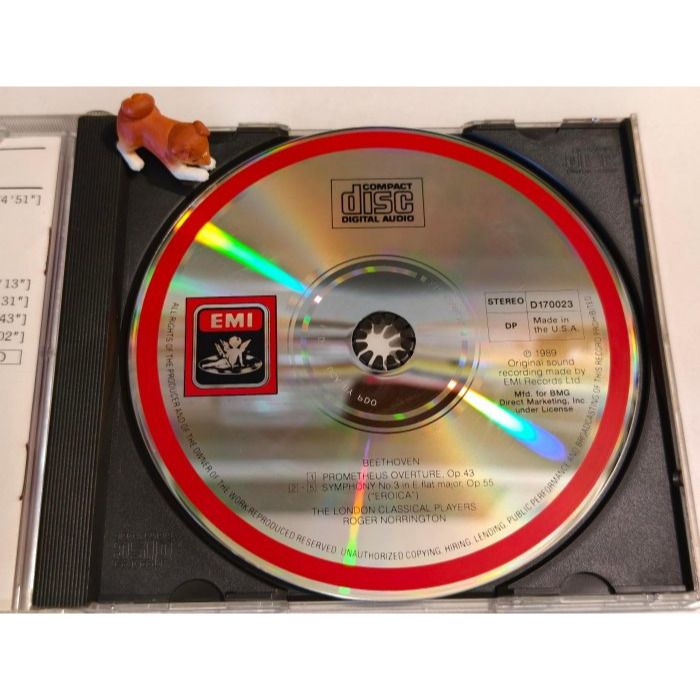 好音悅 全銀圈 Norrington Beethoven 貝多芬 第3號交響曲 英雄 EMI 美PDO01版 無IFPI-細節圖3
