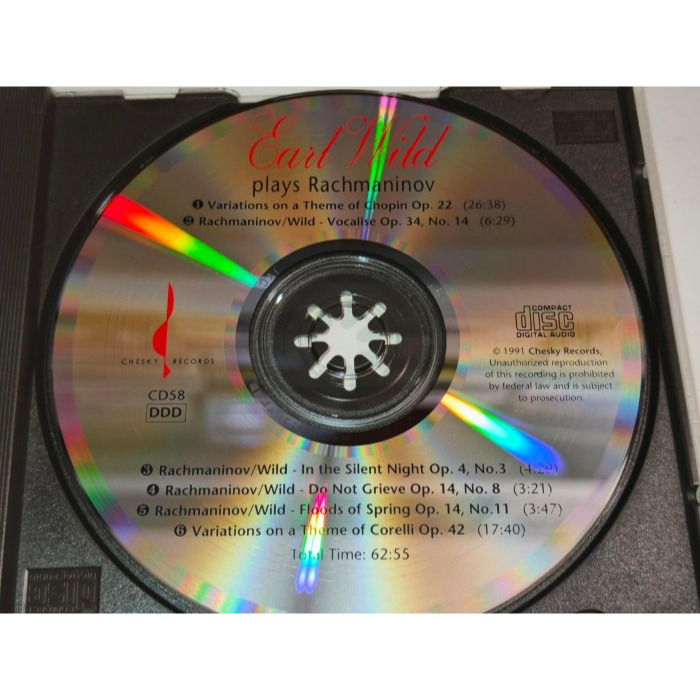 好音悅 懷爾德 Earl Wild Plays Rachmaninov 拉赫曼尼諾夫 Chesky JVC 長城碼 無I-細節圖3