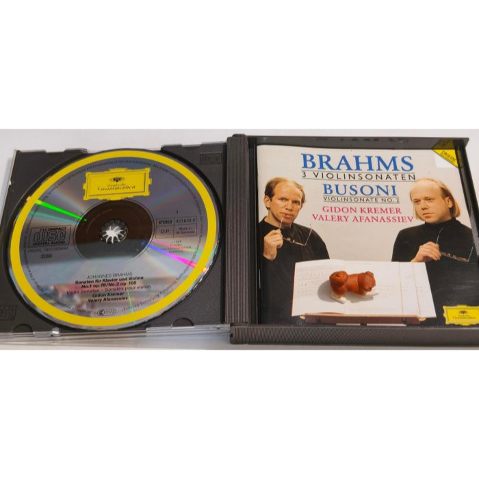 好音悅 全銀圈 Kremer 克萊曼 Afanassiev 阿方納西耶夫 Brahms 布拉姆斯 小提琴奏鳴曲 2CD-細節圖4
