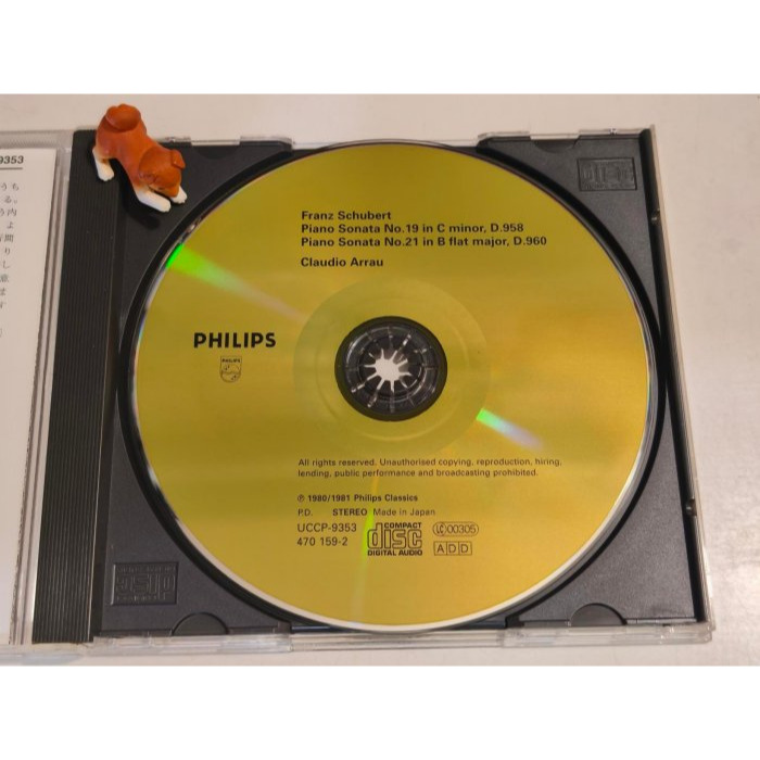 好音悅 Arrau 阿勞 Schubert 舒伯特 晚期鋼琴奏鳴曲 D.958 & D.960 Philips 日版 長-細節圖3