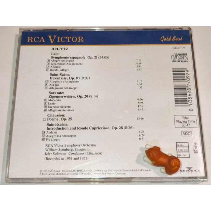 好音悅 Heifetz 海飛茲 Showpieces 小提琴炫技作品集 拉羅 聖桑 薩拉沙泰 蕭頌 SONOPRESS-細節圖2