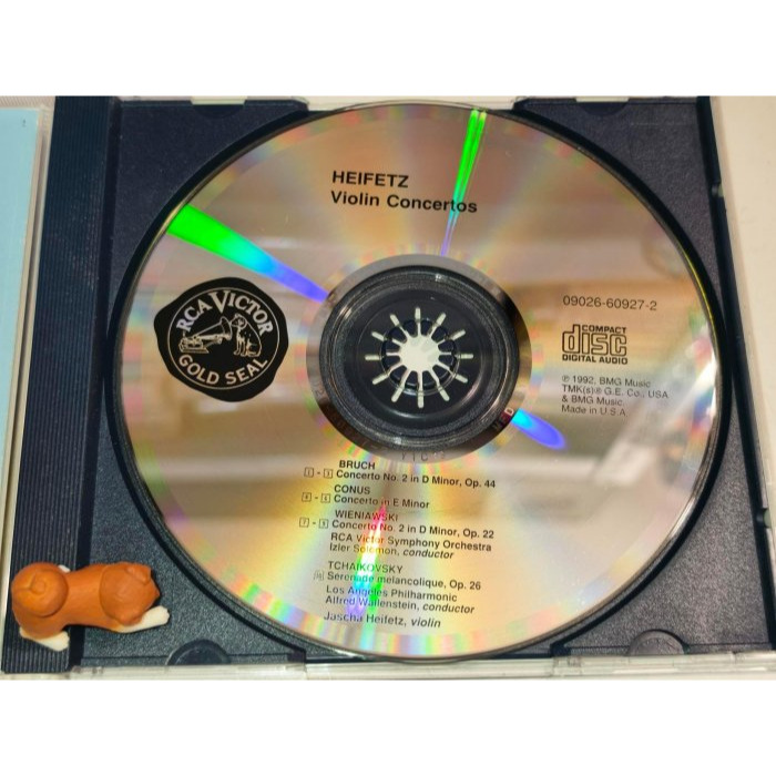 好音悅 Heifetz 海飛茲 布魯赫 維尼奧夫斯基 2號 Conus 小提琴協奏曲 柴可夫斯基 憂鬱小夜曲 RCA J-細節圖3