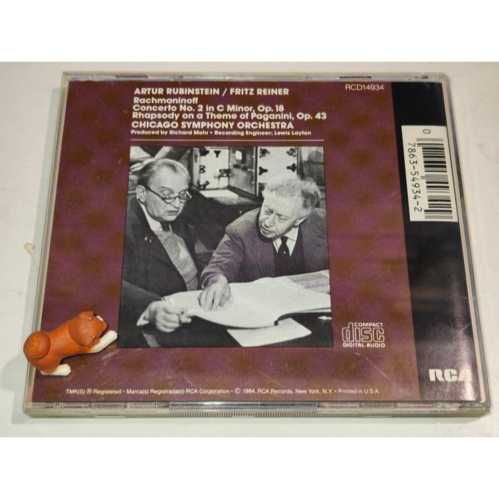 好音悅 Rubinstein 魯賓斯坦 Reiner 拉赫曼尼諾夫 第2號鋼琴協奏曲 帕格尼尼主題狂想曲 芝加哥交響 R-細節圖2